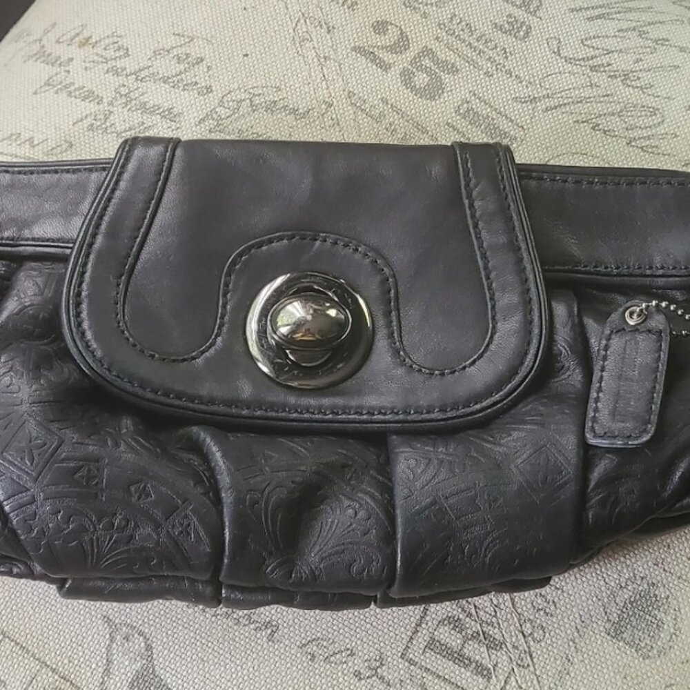 Clutch genuine leather